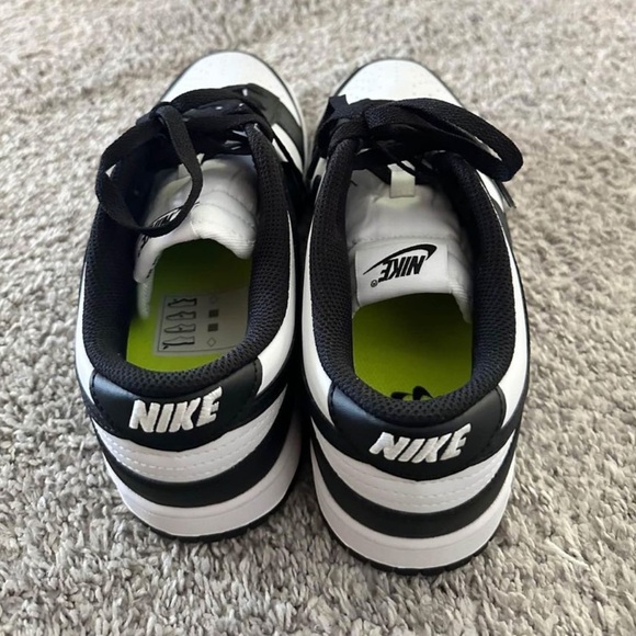Black & White Nike Dunk Low Sneakers - Picture 4 of 7